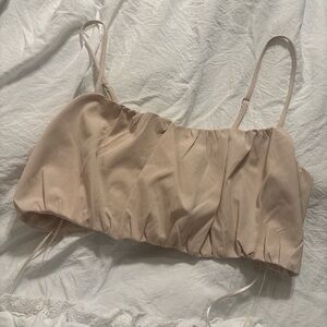 Beige Ruched Hazel Boutique Top